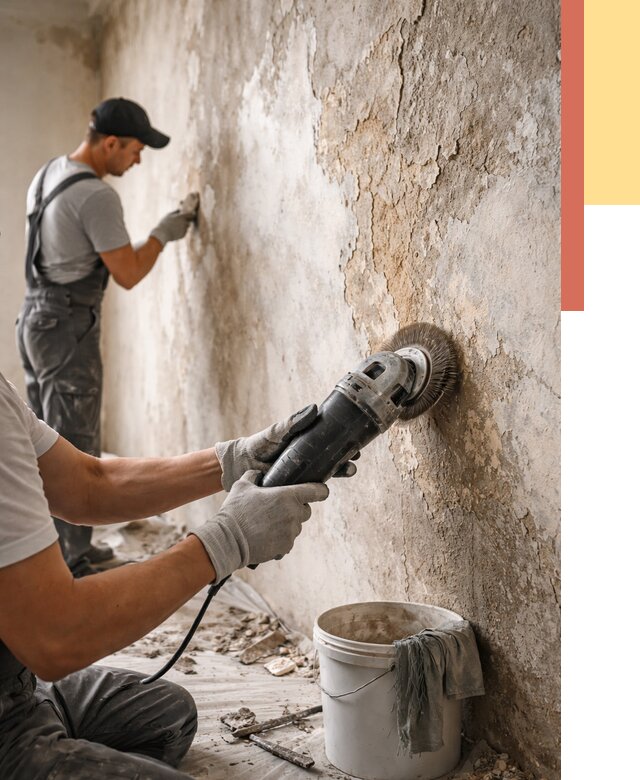 Снятие и удаление краски со стен в Димитровграде от 2164 руб. — ОТДЕЛОЧНИК-Дмт