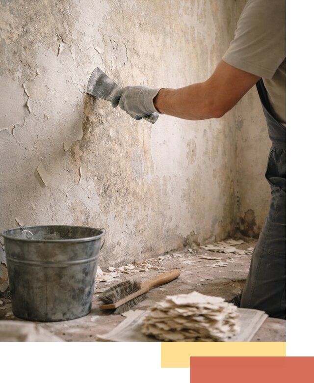 Удаление старой краски со стен в Димитровграде качественно и быстро