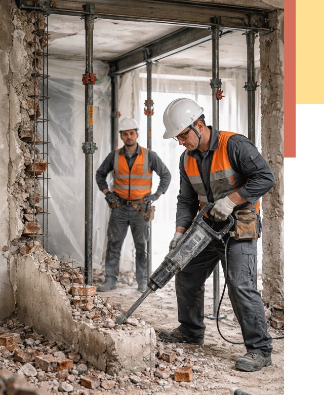 Снос несущих стен в Димитровграде от 10561 руб. — демонтаж несущей стены под ключ | ОТДЕЛОЧНИК-Дмт