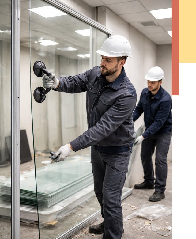 Демонтаж стеклянных перегородок в Димитровграде от 3297 руб. — быстро и недорого | ОТДЕЛОЧНИК-Дмт