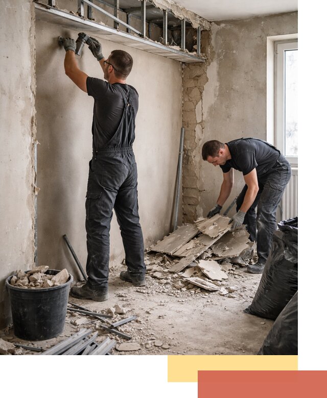 Демонтаж короба из гипсокартона в Димитровграде быстро и аккуратно