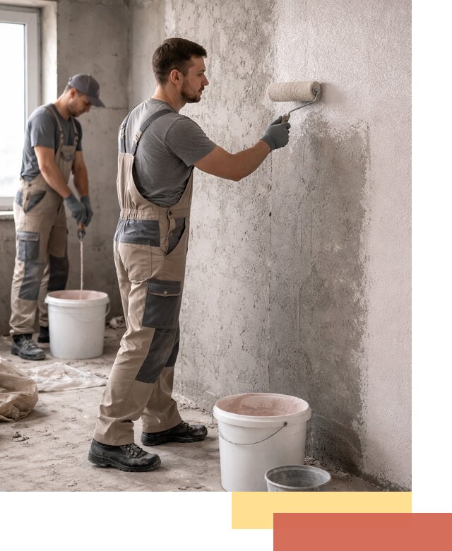 Нанесение бетоноконтакта на стены в Димитровграде для последующей отделки