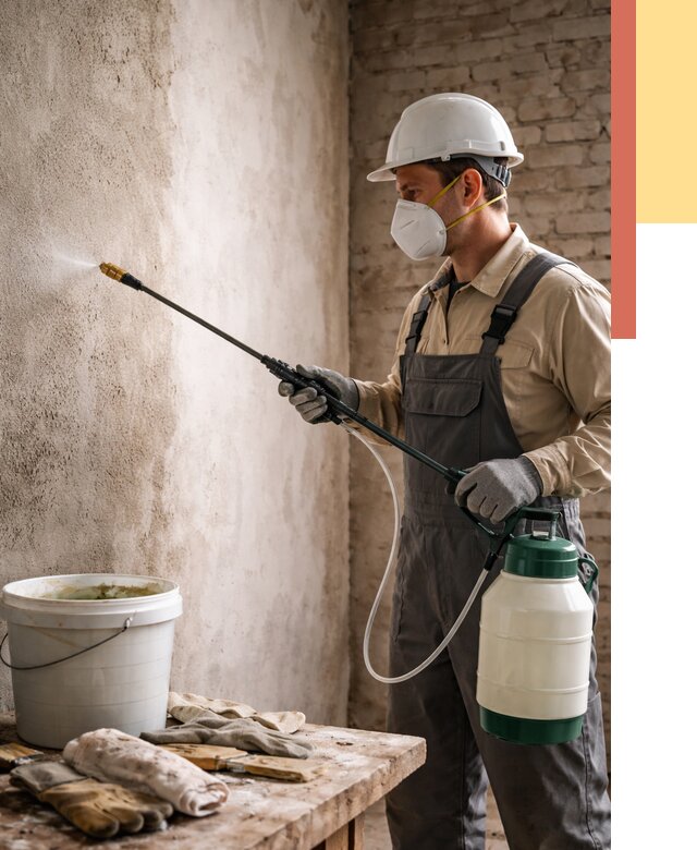 Антисептическая обработка стен в Димитровграде от 1236 руб. — быстро и недорого | ОТДЕЛОЧНИК-Дмт