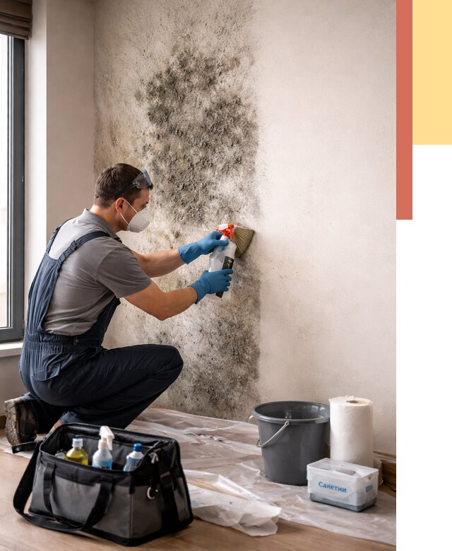 Удаление плесени со стен в Димитровграде от 2215 руб. — быстро и недорого | ОТДЕЛОЧНИК-Дмт