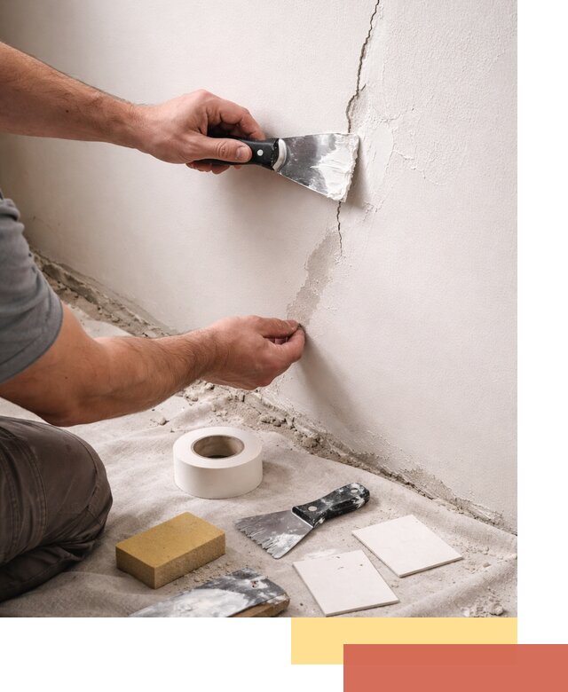 Заделка трещин и сколов в стенах и потолках в Димитровграде