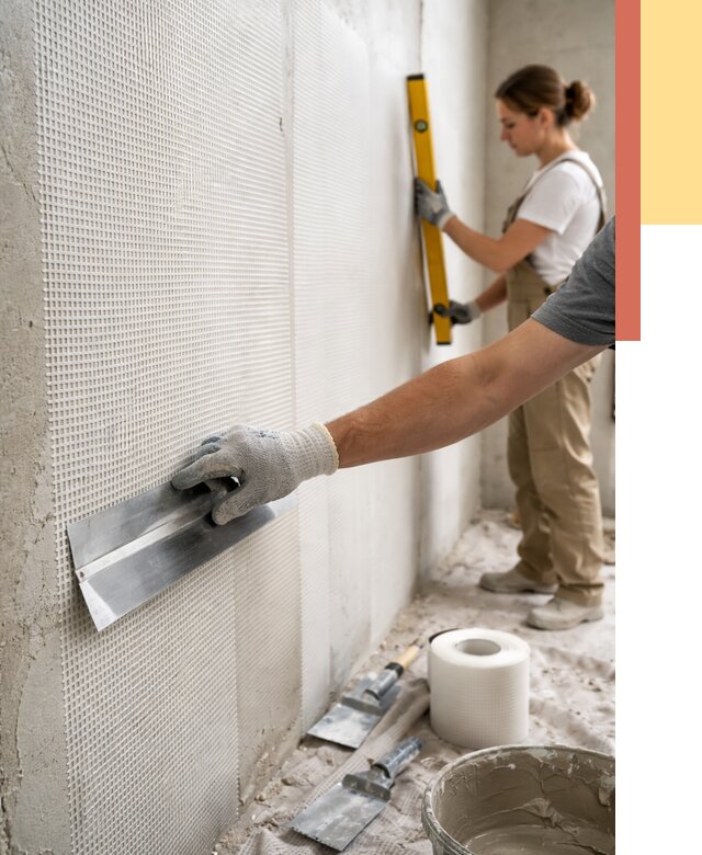 Армирование стен стеклосеткой в Димитровграде от 3297 руб. под ключ | ОТДЕЛОЧНИК-Дмт