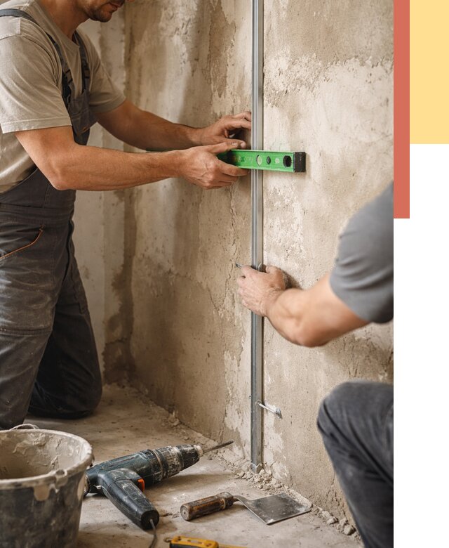 Установка штукатурных маяков в Димитровграде от 7212 руб. — быстро и недорого | ОТДЕЛОЧНИК-Дмт