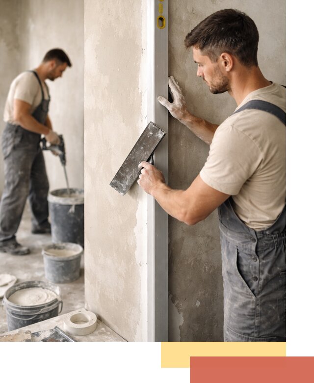 Выведение углов стен в Димитровграде: монтаж и оштукатуривание