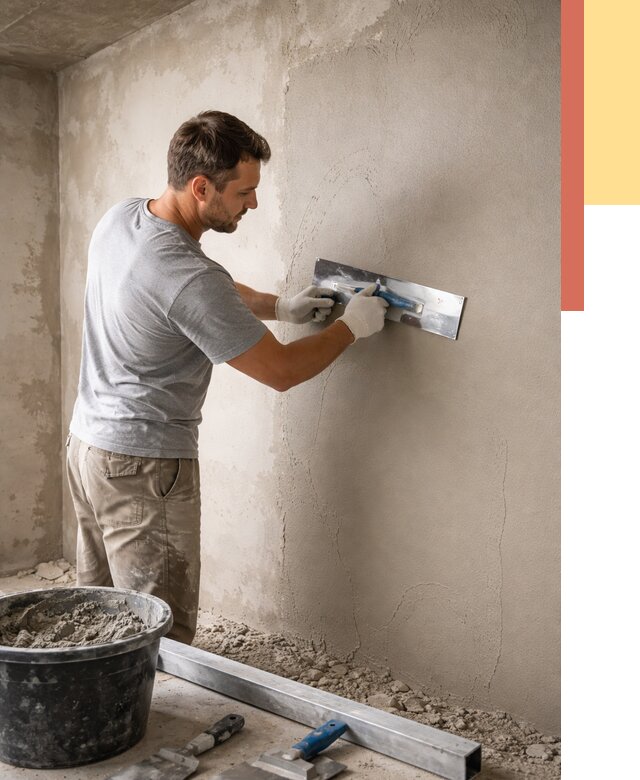 Штукатурка стен без маяков в Димитровграде от 7418 руб/м2 — услуги и цена | ОТДЕЛОЧНИК-Дмт