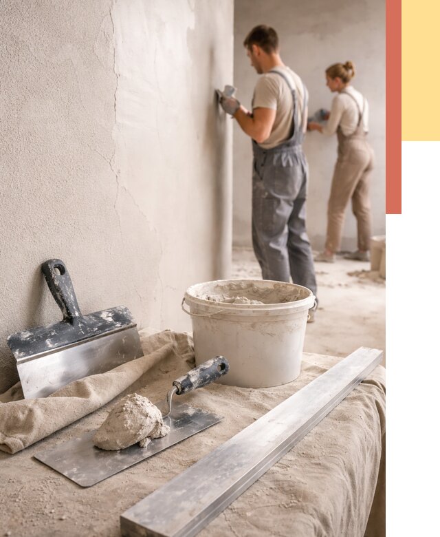 Штукатурка стен гипсовая в Димитровграде от 4636 руб/м2 — быстро и недорого | ОТДЕЛОЧНИК-Дмт