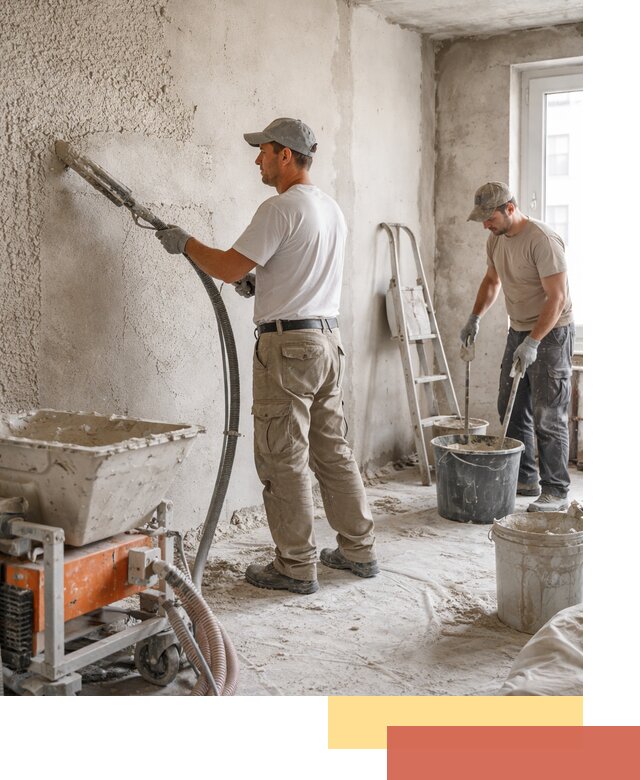 Машинная штукатурка стен в Димитровграде — быстро и качественно