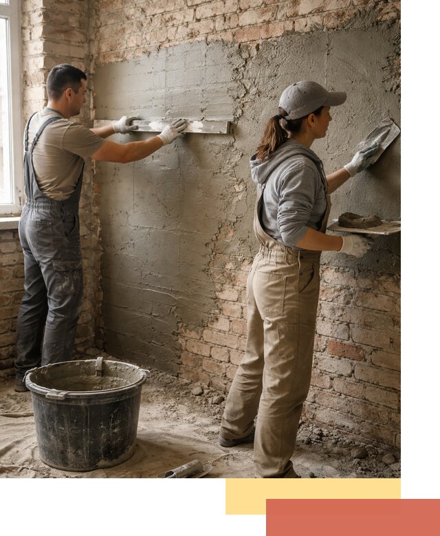 Штукатурка кирпичных стен в Димитровграде — качественно и надежно