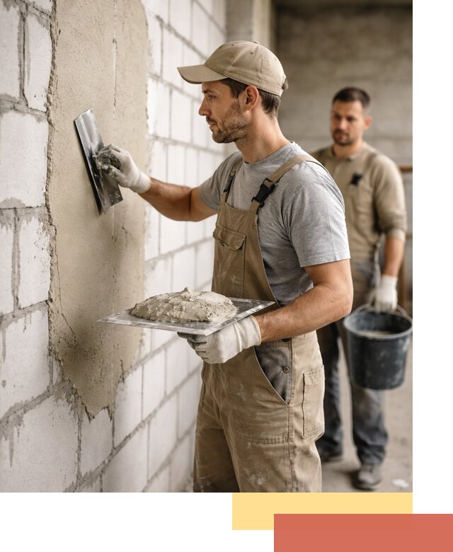 Штукатурка стен из газобетона в Димитровграде под ключ