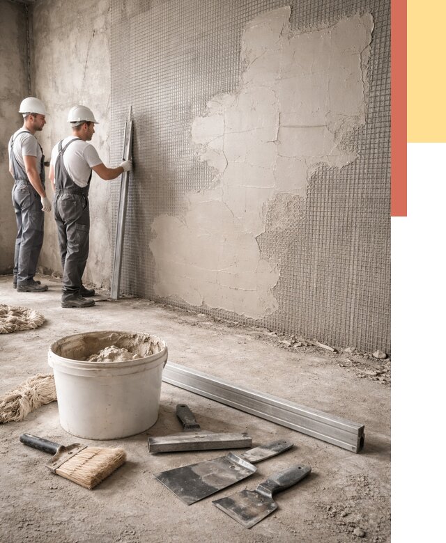 Штукатурка стен по сетке в Димитровграде от 5667 руб./м2 — быстро и недорого | ОТДЕЛОЧНИК-Дмт