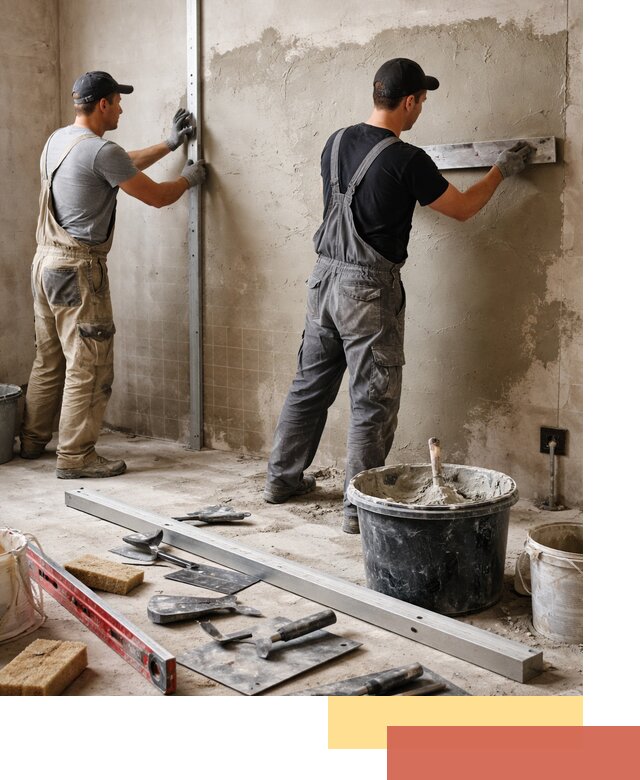 Профессиональная штукатурка стен под плитку в Димитровграде