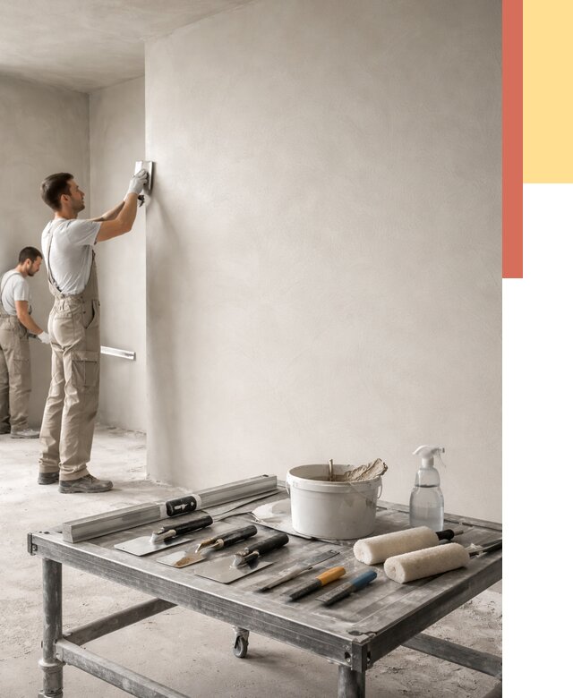 Штукатурка стен под покраску в Димитровграде от 4636 руб./м² — качественно и недорого | ОТДЕЛОЧНИК-Дмт