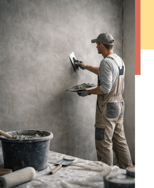 Декоративная штукатурка под бетон в Димитровграде от 2576 руб./м² — нанесение под ключ | ОТДЕЛОЧНИК-Дмт