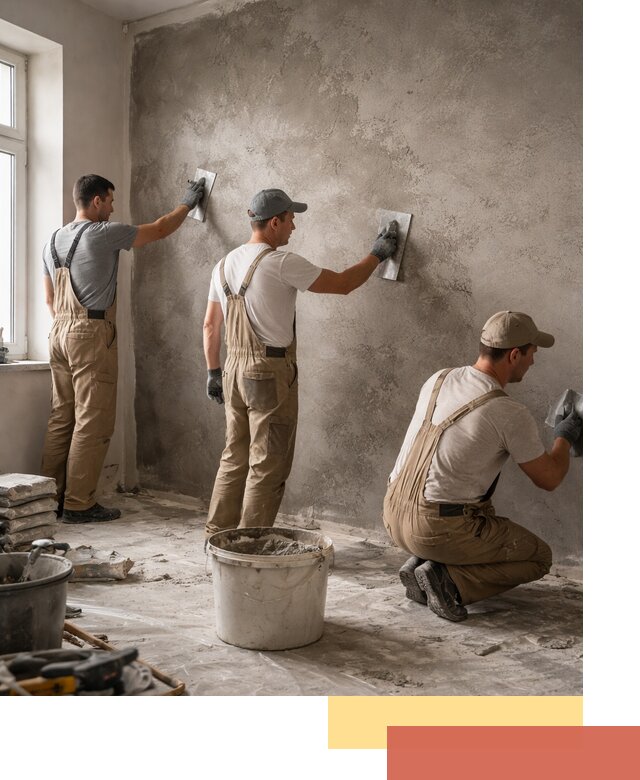 Декоративная штукатурка под бетон в Димитровграде для стен и потолков