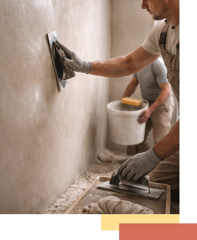 Нанесение марокканской штукатурки таделакт в Димитровграде