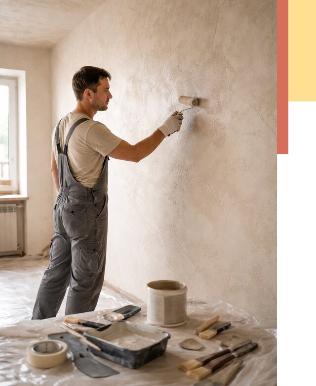 Нанесение лессирующей краски по декоративке в Димитровграде от 1803 руб. | ОТДЕЛОЧНИК-Дмт