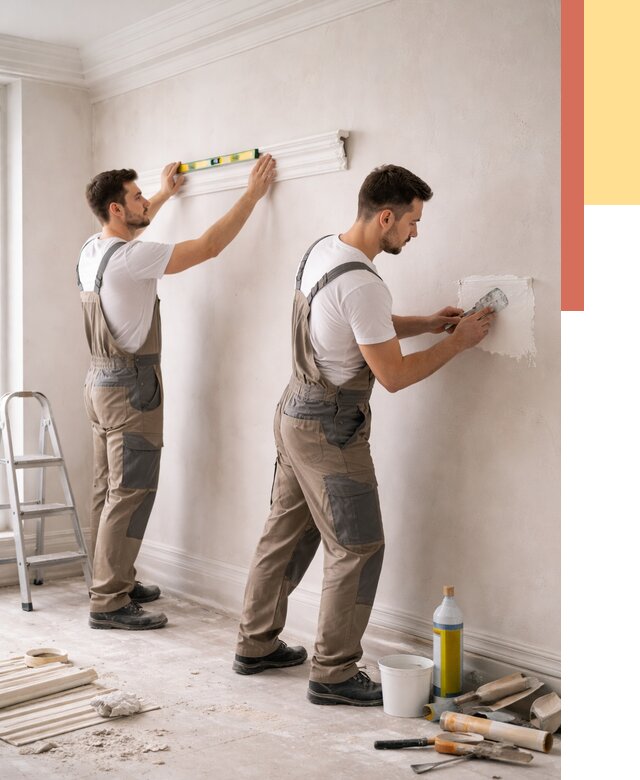 Монтаж лепнины на стены в Димитровграде от 4636 руб. — недорого, быстро | ОТДЕЛОЧНИК-Дмт