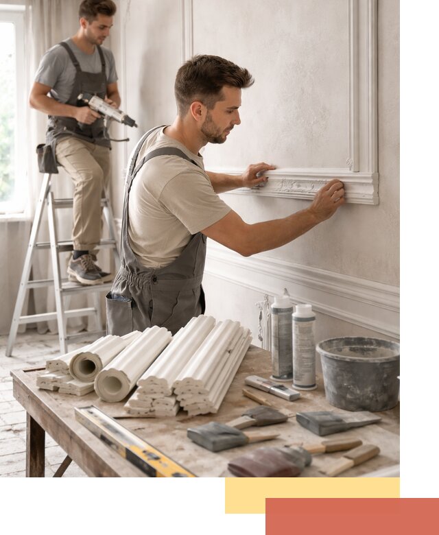 Монтаж лепнины на стены в Димитровграде профессионально и качественно