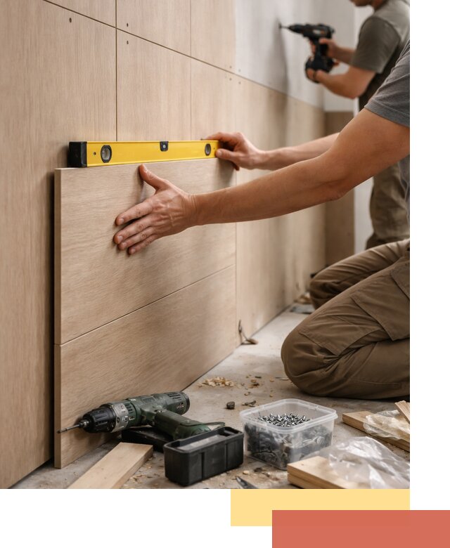 Профессиональный монтаж МДФ панелей на стены в Димитровграде