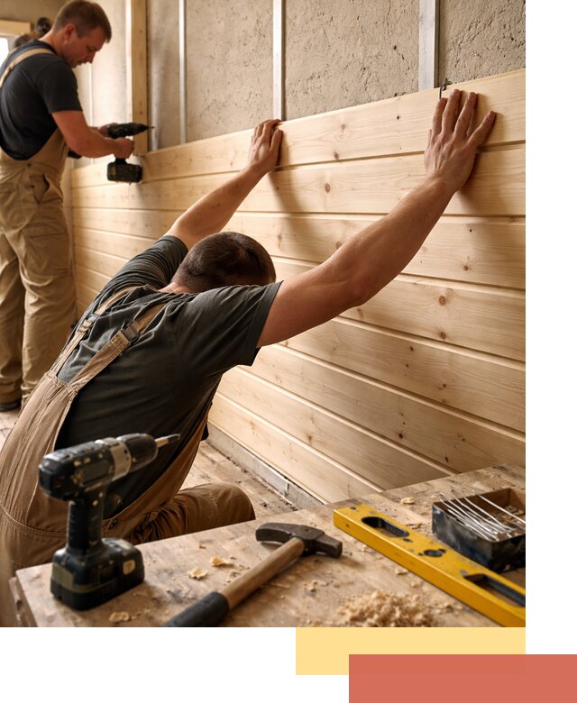 Монтаж деревянной вагонки на стены в Димитровграде быстро и качественно