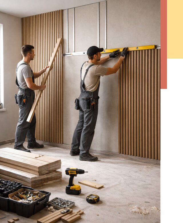 Монтаж реечных панелей на стены в Димитровграде от 1236 руб. — быстро и недорого | ОТДЕЛОЧНИК-Дмт