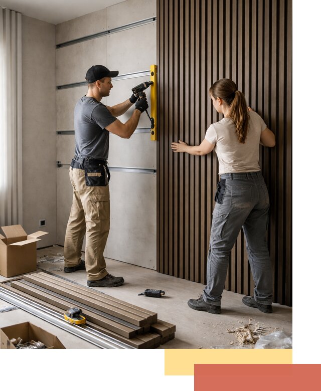 Монтаж реечных панелей на стены в Димитровграде