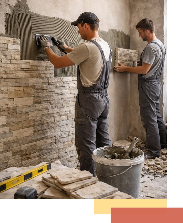 Монтаж искусственного камня в Димитровграде — облицовка стен и фасадов