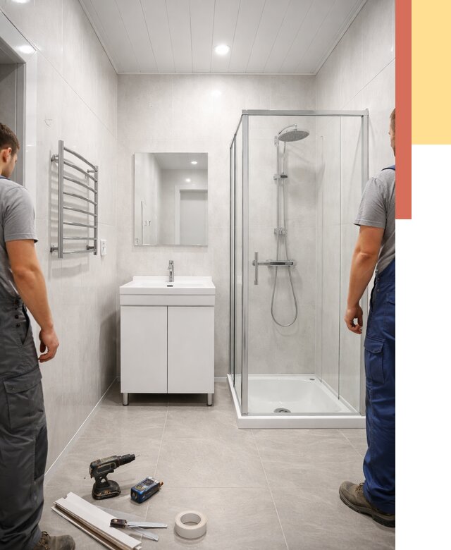 Отделка ванной комнаты панелями ПВХ в Димитровграде от 4636 руб. за м2 | ОТДЕЛОЧНИК-Дмт