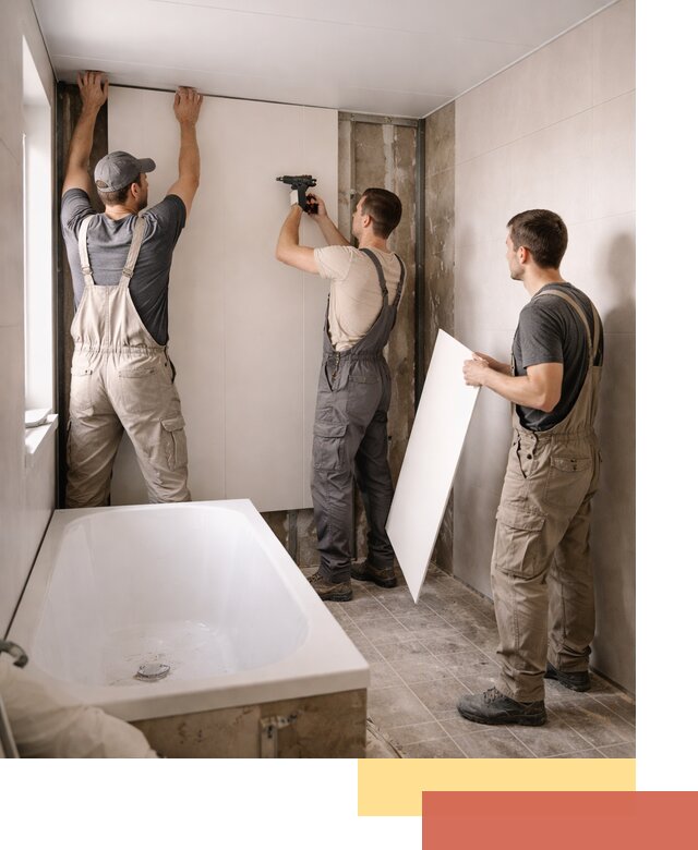 Отделка ванной панели ПВХ профессионально в Димитровграде