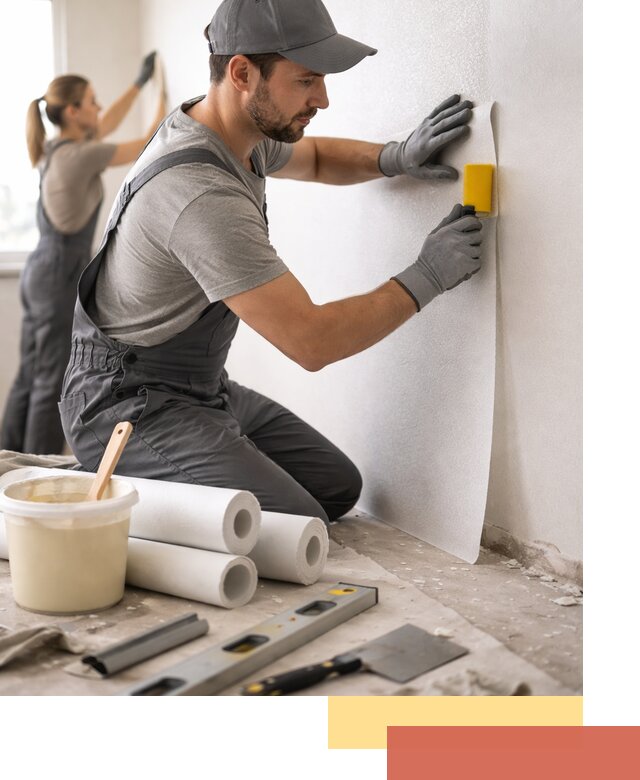 Поклейка стеклообоев профессионально в Димитровграде