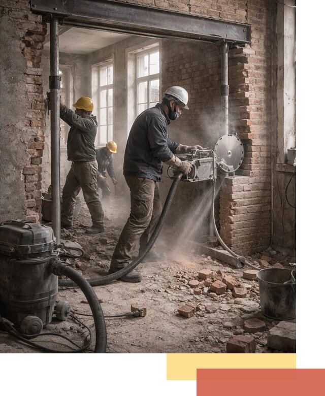 Прорезка проема в стене под дверной или оконный проем в Димитровграде