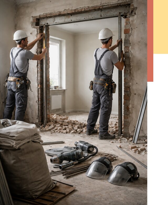 Расширение дверного проема в Димитровграде от 12879 руб. под ключ | ОТДЕЛОЧНИК-Дмт