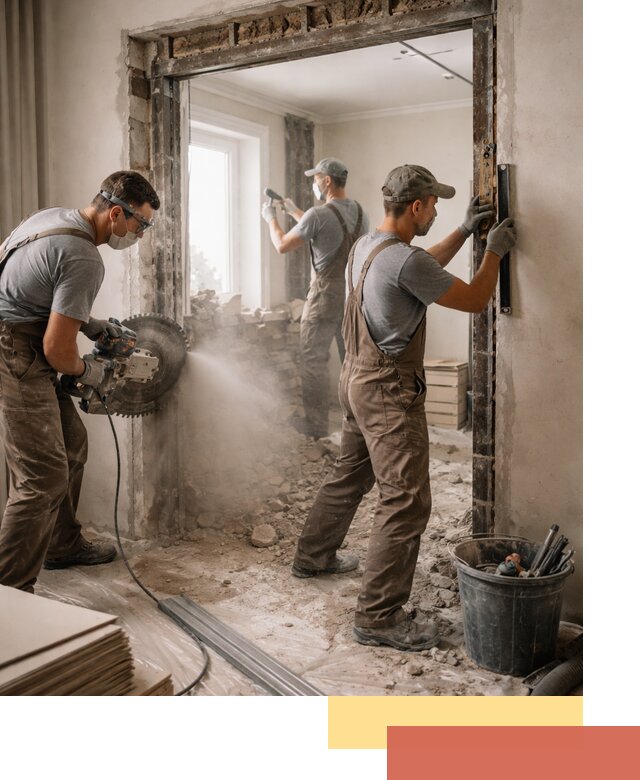 Расширение дверного проема под установку новой двери в Димитровграде