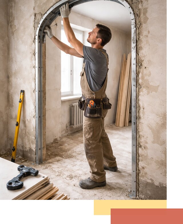 Устройство арочного проема в Димитровграде под ключ