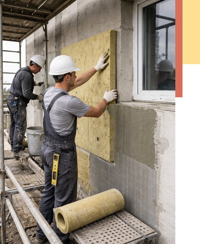 Утепление стен в Димитровграде от 4430 руб. под ключ — быстро и недорого | ОТДЕЛОЧНИК-Дмт