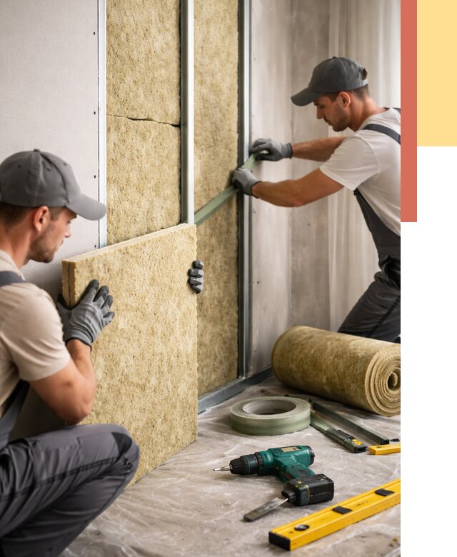 Шумоизоляция стен в Димитровграде под ключ от 1906 руб. | ОТДЕЛОЧНИК-Дмт