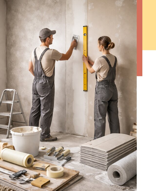 Отделка стен в Димитровграде от 1545 руб/м² — недорого, быстро, под ключ | ОТДЕЛОЧНИК-Дмт