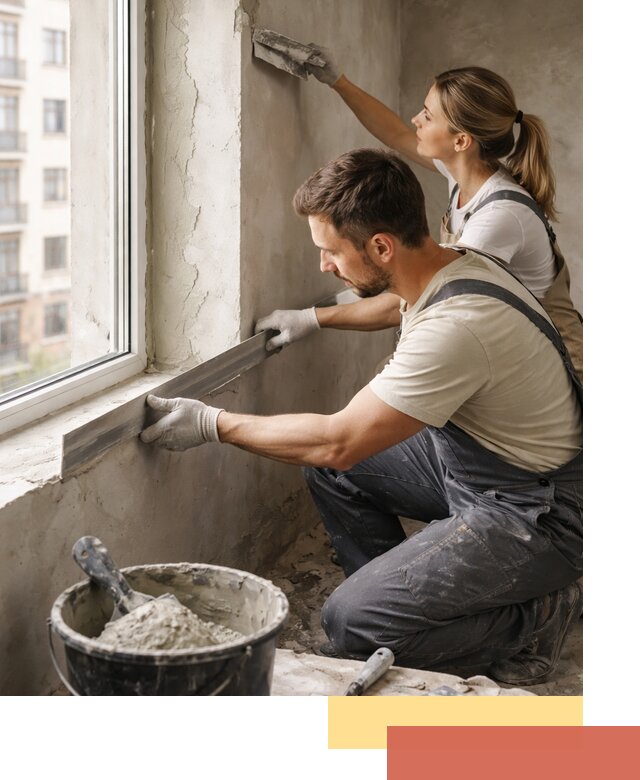 Штукатурка откосов дверей и окон профессионально в Димитровграде