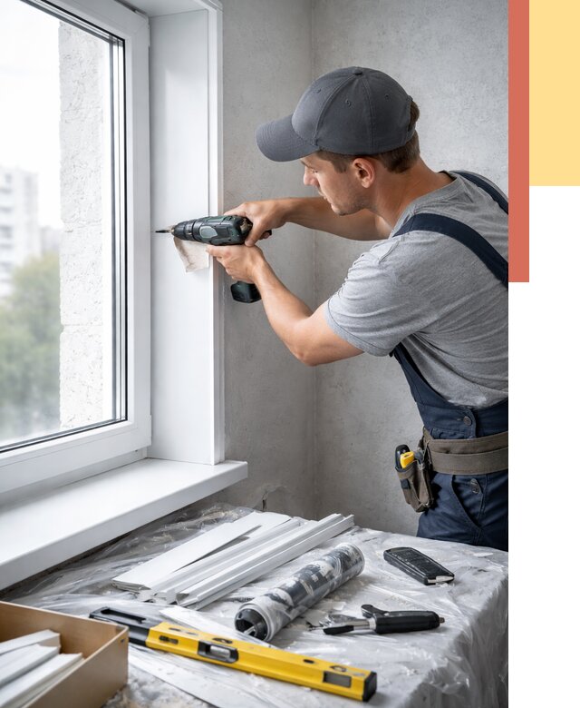 Установка пластиковых откосов в Димитровграде от 2318 руб. | ОТДЕЛОЧНИК-Дмт монтаж, быстро и недорого