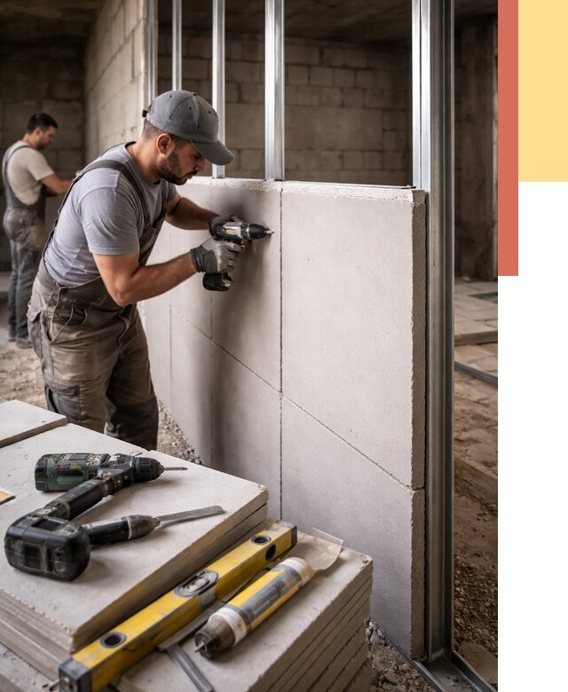 Кладка влагостойких перегородок ПГП в Димитровграде от 1236 руб. под ключ | ОТДЕЛОЧНИК-Дмт