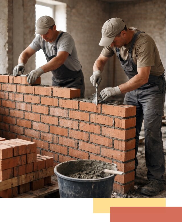 Кладка кирпичных перегородок под ключ в Димитровграде