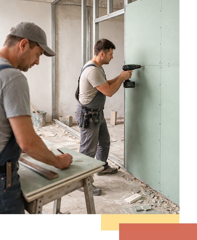 Перегородки из влагостойкого гипсокартона под ключ в Димитровграде