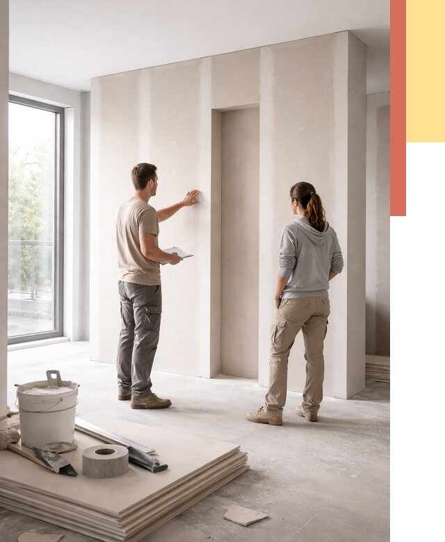 Зонирующая перегородка из гипсокартона в Димитровграде от 2885 руб. под ключ | ОТДЕЛОЧНИК-Дмт