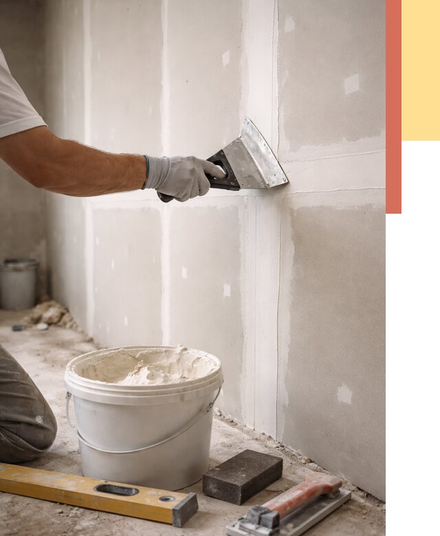 Шпаклевка перегородок из гипсокартона в Димитровграде от 2576 руб. — услуги ОТДЕЛОЧНИК-Дмт