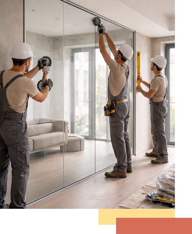 Перегородки из закаленного стекла в Димитровграде для офисов и квартир