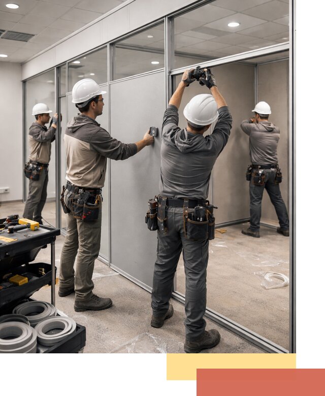 Мобильные офисные перегородки под ключ в Димитровграде